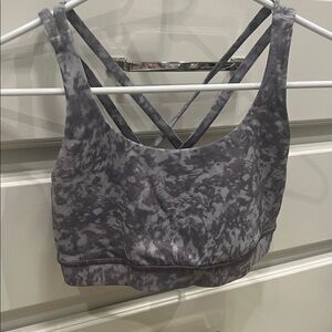 Lululemon Gray Tie-Dye Sports Bra